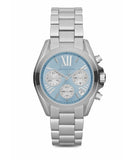  Shop Authentic Michael Kors Bradshaw Chronograph Blue Dial Silver Steel Strap Watch For Women - MK6098 - Luxxuri