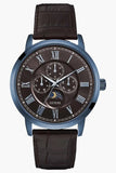  Shop Authentic Guess Delancy Analog Brown Dial Brown Leather Strap Watch For Men - W0870G3 - Luxxuri