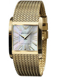 Shop Authentic Emporio Armani Mother of Pearl Dial Gold Mesh Bracelet Watch For Men - AR2016 - Luxxuri