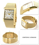  Shop Authentic Emporio Armani Mother of Pearl Dial Gold Mesh Bracelet Watch For Men - AR2016 - Luxxuri