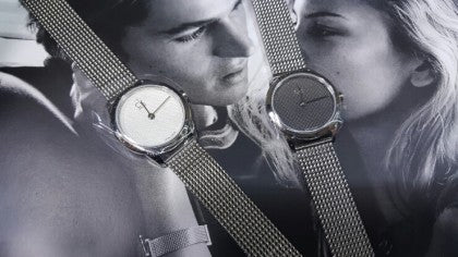  Shop Authentic Calvin Klein Minimal Grey Dial Silver Mesh Bracelet Watch for Women - K3M2312X - Luxxuri