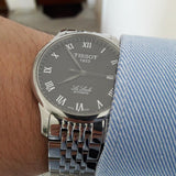  Shop Authentic Tissot T Classic Le Locle Powermatic 80 Black Dial Silver Steel Strap Watch For Women - T41.1.483.53 - Luxxuri