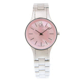  Shop Authentic Calvin Klein Simplicity Pink Dial Silver Steel Strap Watch for Women - K432314E - Luxxuri