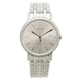  Shop Authentic Longines Presence 38.5mm Automatic Silver Dial Silver Mesh Bracelet Watch for Men - L4.921.4.72.6 - Luxxuri