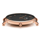  Shop Authentic Daniel Wellington Petite Ashfield Black Dial Black Mesh Bracelet Watch Watch For Women - DW00100201 - Luxxuri