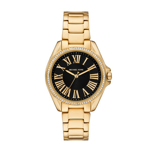  Shop Authentic Michael Kors Kacie Analogue Black Dial Gold Steel Strap Watch for Women - MK4852 - Luxxuri