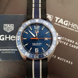  Shop Authentic Tag Heuer Formula 1 Quartz Blue Dial Two Tone NATO Strap Watch for Men - WAZ1010.FC8197 - Luxxuri