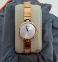  Shop Authentic Calvin Klein Authentic White Dial Rose Gold Steel Strap Watch for Women - K8G23646 - Luxxuri