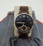  Shop Authentic Fossil The Commuter Twist Black Dial Brown Leather Strap Watch for Men -  ME1165 - Luxxuri