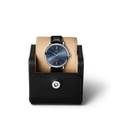  Shop Authentic IWC Portofino Automatic Blue Dial Black Leather Strap Watch for Men - IW356523 - Luxxuri