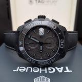  Shop Authentic Tag Heuer Aquaracer Automatic Chronograph Special Edition Titanium Grey Dial Black Leather Strap Watch for Men - CAY218B.FC6370 - Luxxuri