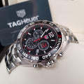  Shop Authentic Tag Heuer Senna Chronograph Special Edition Black Dial Silver Steel Strap Watch for Men - CAZ1015.BA0883 - Luxxuri