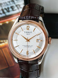  Shop Authentic Tissot T Classic Ballade Powermatic 80 Lady Silver Dial Brown Leather Strap Watch For Women - T108.408.26.037.00 - Luxxuri