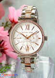  Shop Authentic Michael Kors Sofie Chronograph White Dial Two Tone Steel Strap Watch For Women - MK4353 - Luxxuri