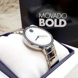  Shop Authentic Movado Edge Silver Dial Silver Steel Strap Watch for Women - 3680012 - Luxxuri