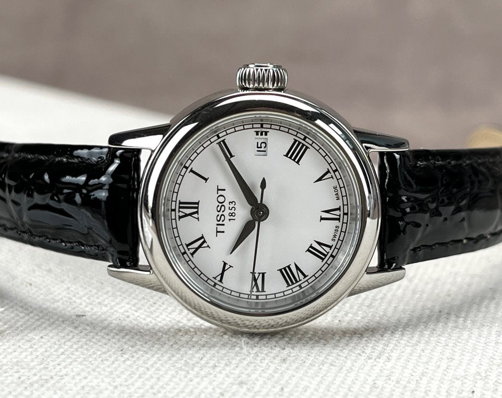  Shop Authentic Tissot T Classic Carson White Dial Brown Leather Strap Watch For Women - T085.210.16.013.00 - Luxxuri