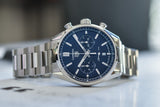 Shop Authentic Tag Heuer Carrera Chronograph Blue Dial Silver Steel Strap Watch for Men - CBN2011.BA0642 - Luxxuri