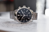  Shop Authentic Tag Heuer Carrera Chronograph Blue Dial Silver Steel Strap Watch for Men - CBN2011.BA0642 - Luxxuri