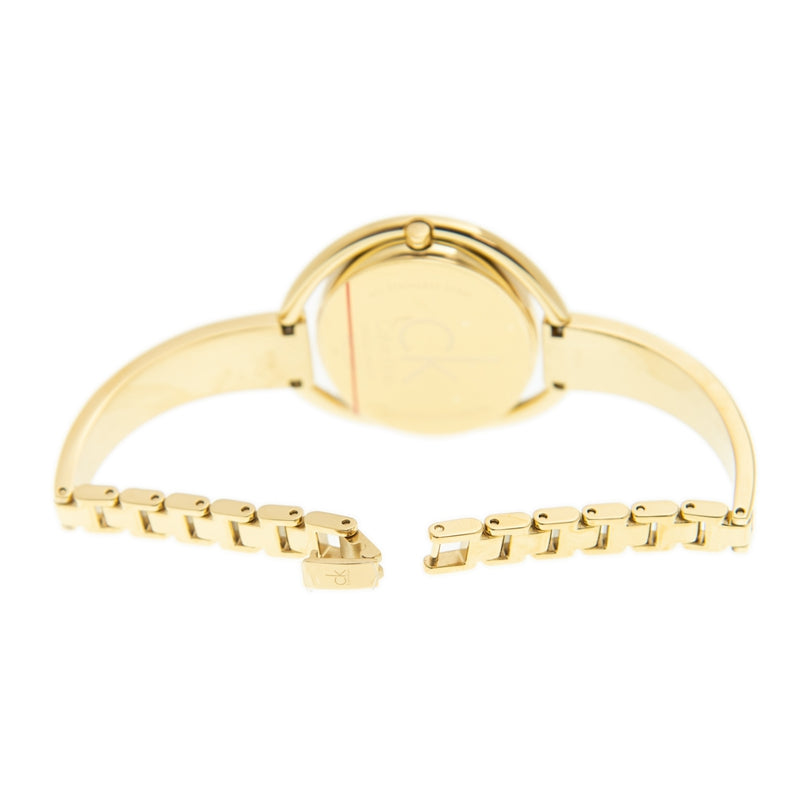  Shop Authentic Calvin Klein Impetuous White Dial Gold Steel Strap Watch for Women - K4F2N516 - Luxxuri