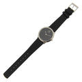  Shop Authentic Calvin Klein Minimal Black Dial Black Leather Strap Watch for Men - K3M221CS - Luxxuri