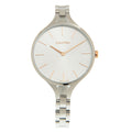  Shop Authentic Calvin Klein Graphic Silver Dial Silver Steel Strap Watch for Women - K7E23B46 - Luxxuri
