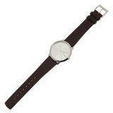  Shop Authentic Calvin Klein Minimal Silver Dial Brown Leather Strap Watch for Men - K3M211G6 - Luxxuri