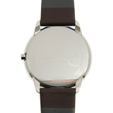  Shop Authentic Calvin Klein Minimal Silver Dial Brown Leather Strap Watch for Men - K3M211G6 - Luxxuri