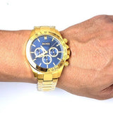  Shop Authentic Hugo Boss Ikon Blue Dial Gold Steel Strap Watch for Men - 1513340 - Luxxuri