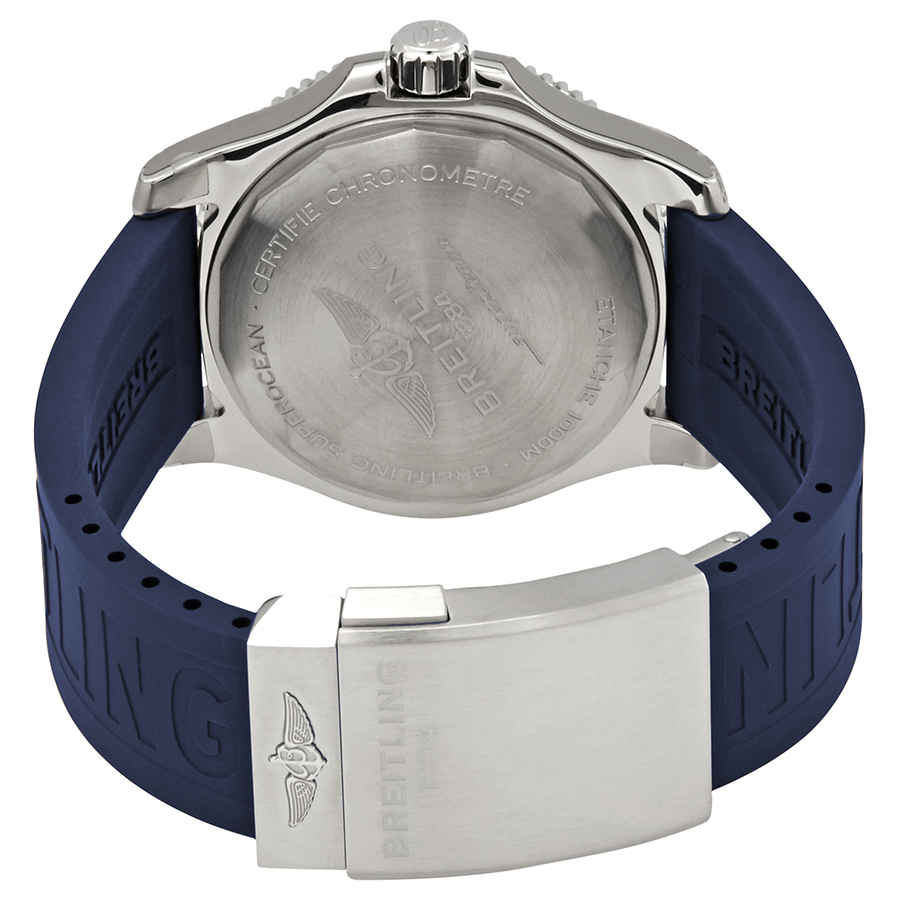  Shop Authentic Breitling Superocean 44mm Automatic Blue Dial Blue Rubber Strap Watch for Men - A17367D81C1S2 - Luxxuri