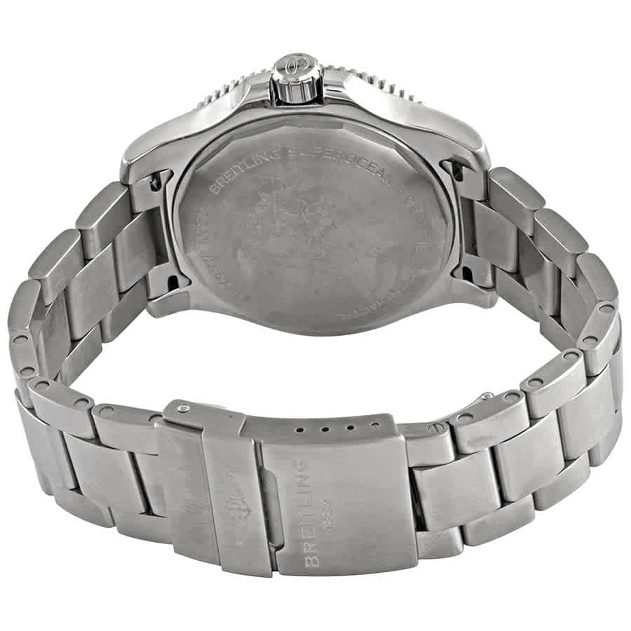  Shop Authentic Breitling Superocean Automatic 44mm Black Dial Silver Steel Strap Watch for Men - A17367D71B1A1 - Luxxuri