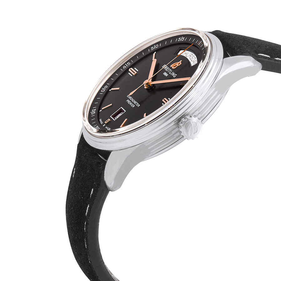  Shop Authentic Breitling Premier Automatic 40mm Day & Date Black Dial Black Strap Mens Watch - A45340241B1X1 - Luxxuri