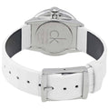 Shop Authentic Calvin Klein Accent Silver Dial White Leather Strap Watch for Women - K2Y231K6 - Luxxuri