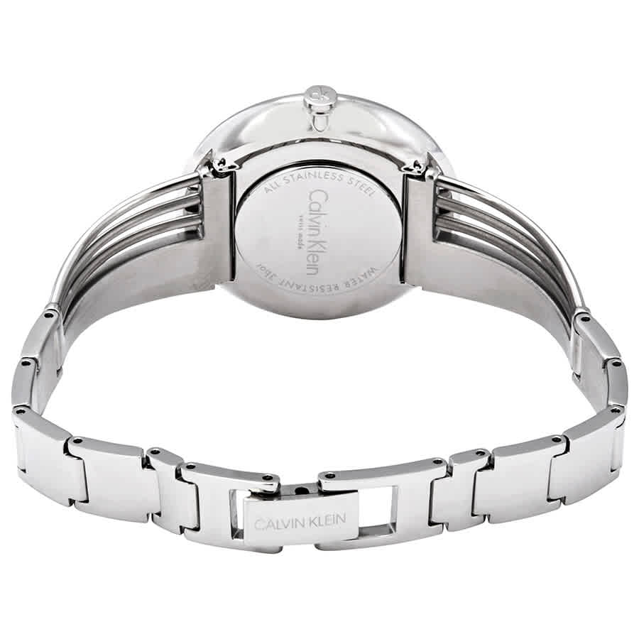  Shop Authentic Calvin Klein Drift Black Dial Silver Steel Strap Watch for Women - K6S2N111 - Luxxuri