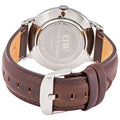  Shop Authentic Daniel Wellington Dapper Bristol White Dial Brown Leather Strap Watch For Women - DW00100090 - Luxxuri