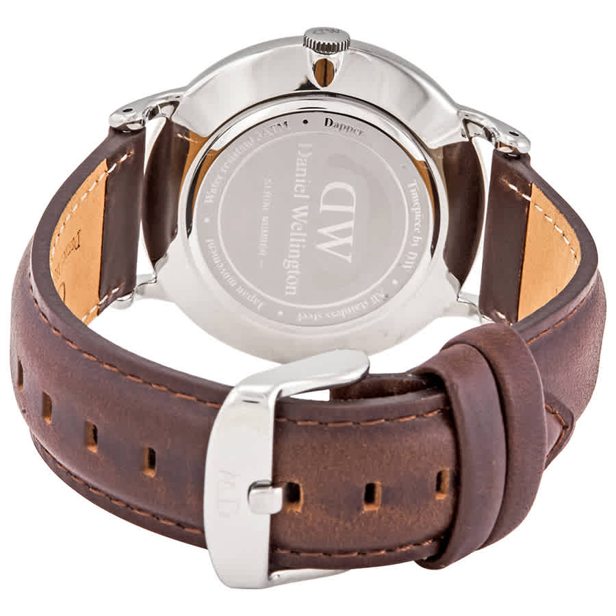  Shop Authentic Daniel Wellington Dapper Bristol White Dial Brown Leather Strap Watch For Women - DW00100090 - Luxxuri