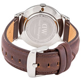  Shop Authentic Daniel Wellington Dapper Bristol White Dial Brown Leather Strap Watch For Women - DW00100090 - Luxxuri