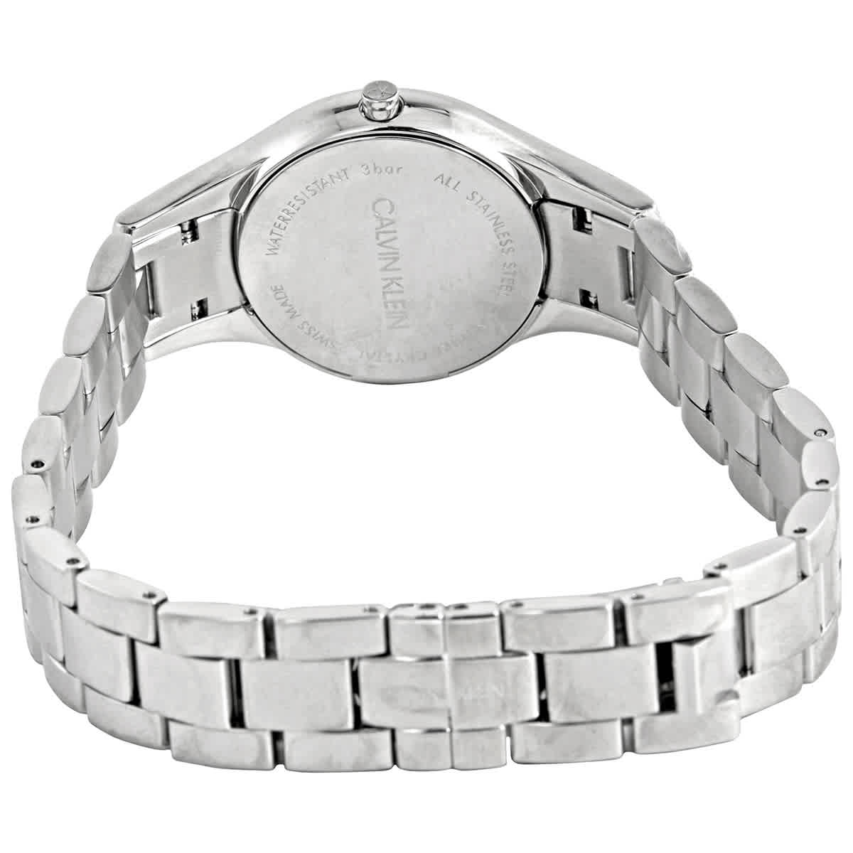  Shop Authentic Calvin Klein Simplicity Black Dial Silver Steel Strap Watch for Women - K4323130 - Luxxuri
