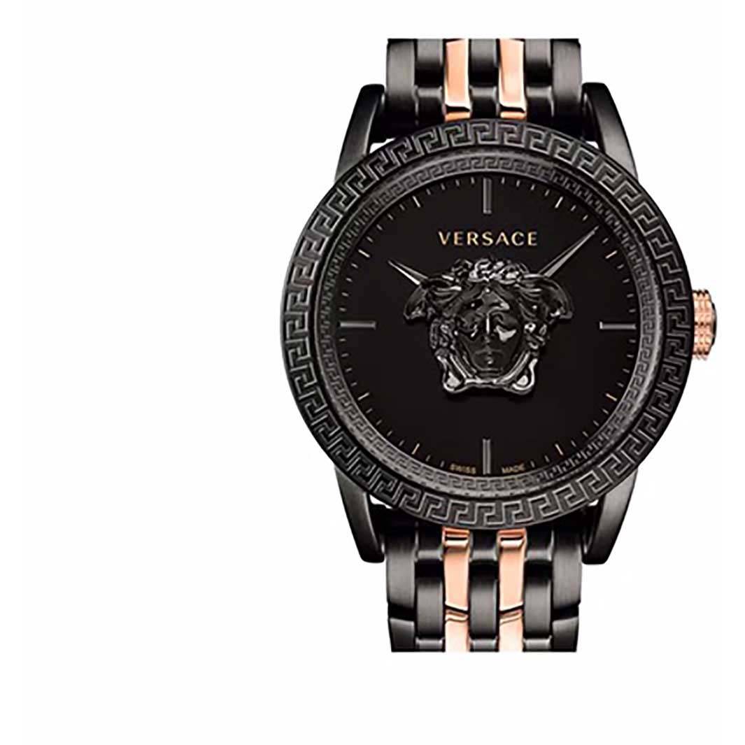  Shop Authentic Versace Palazzo Empire Black Dial Two Tone Steel Strap Watch for Men - VERD00618 - Luxxuri