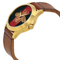  Shop Authentic Gucci G Timeless Quartz Green & Red Dial Brown Leather Strap Watch For Men - YA126451 - Luxxuri