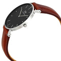 Shop Authentic Daniel Wellington Classic Durham Black Dial Brown Leather Strap Watch For Women - DW00100142 - Luxxuri