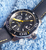  Shop Authentic Tag Heuer Aquaracer Grey Dial Watch for Men - WAY211F.FC6362 - Luxxuri