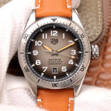  Shop Authentic Tag Heuer Autavia Isograph Grey Dial Calfskin Brown Leather Strap Watch for Men - WBE5111.FC8267 - Luxxuri