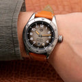 Tag Heuer Autavia Isograph Grey Dial Calfskin Brown Leather Strap Watch for Men - WBE5111.FC8267