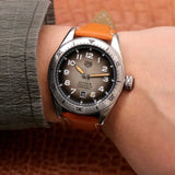  Shop Authentic Tag Heuer Autavia Isograph Grey Dial Calfskin Brown Leather Strap Watch for Men - WBE5111.FC8267 - Luxxuri