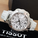  Shop Authentic Tissot T Race Lady Chronograph White Dial White Rubber Strap Watch for Women - T048.217.17.017.00 - Luxxuri