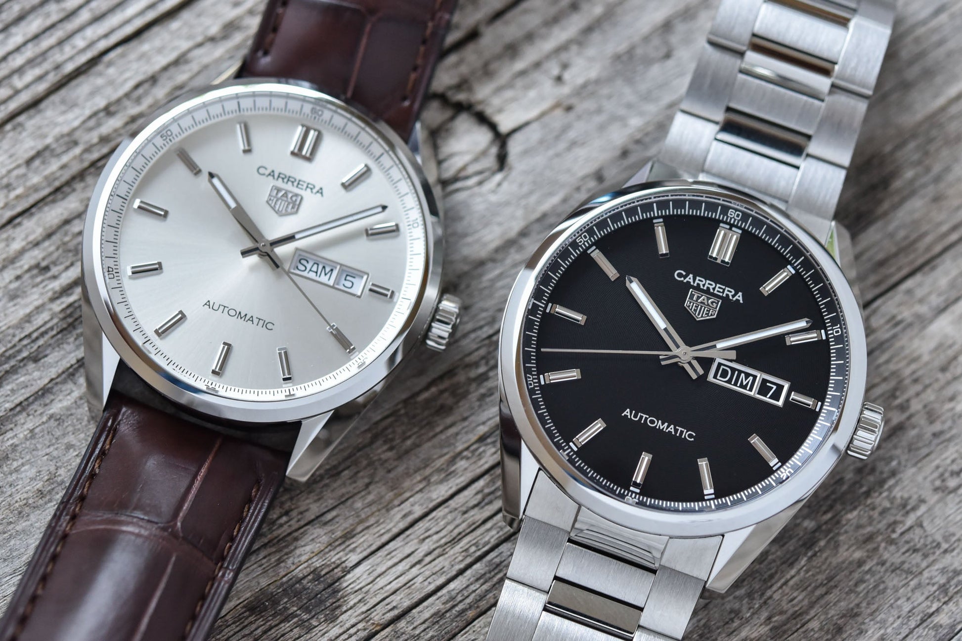  Shop Authentic Tag Heuer Carrera Day Date Automatic Black Dial Silver Steel Strap Watch for Men - WBN2010.BA0640 - Luxxuri