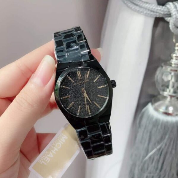 Shop Authentic Michael Kors Channing Quartz Black Dial Black Steel Strap Watch For Women - MK6625 - Luxxuri