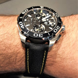  Shop Authentic Tag Heuer Aquaracer Automatic Chronograph Black Dial Black Nylon Strap Watch for Men - CAY211A.FC6361 - Luxxuri