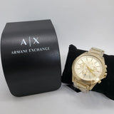  Shop Authentic Armani Exchange Drexler Chronograph Gold Dial Gold Steel Strap Watch For Men - AX2602 - Luxxuri