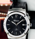  Shop Authentic Salvatore Ferragamo F-80 Classic Black Dial Black Leather Strap  Watch for Men - SFDT00219 - Luxxuri